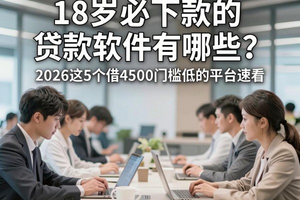 18岁必下款的贷款软件有哪些?2026这5个借4500门槛低的平台速看
