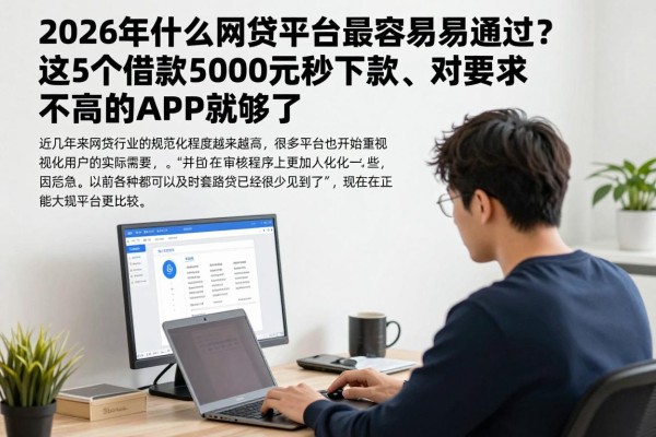 2026年什么网贷平台最容易通过？这5个借款5000元秒下款、对要求不高的APP就够了