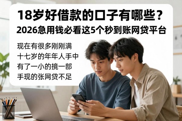18岁好借款的口子有哪些?2026急用钱必看这5个秒到账网贷平台