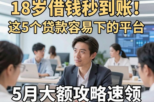 18岁借钱秒到账!这5个贷款容易下的平台,5月大额攻略速领!