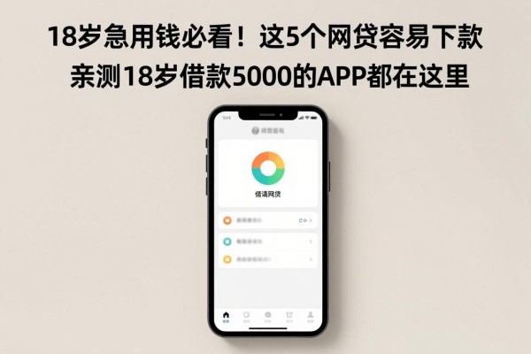 18岁急用钱必看!这5个网贷容易下款,亲测18岁借款5000的APP都在这里