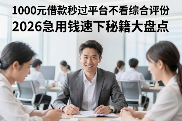 1000元借款秒过平台不看综合评分,2026急用钱速下秘籍大盘点!