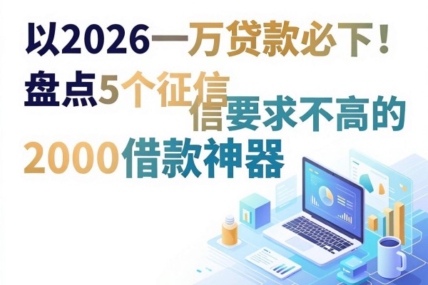 2026一万贷款必下!盘点5个征信要求不高的2000借款神器