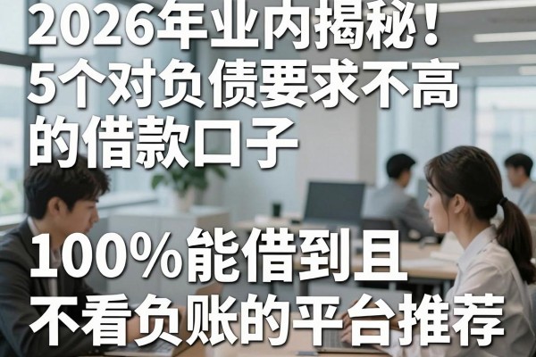 2026年业内揭秘!5个对负债要求不高的借款口子,100%能借到且不看负账的平台推荐
