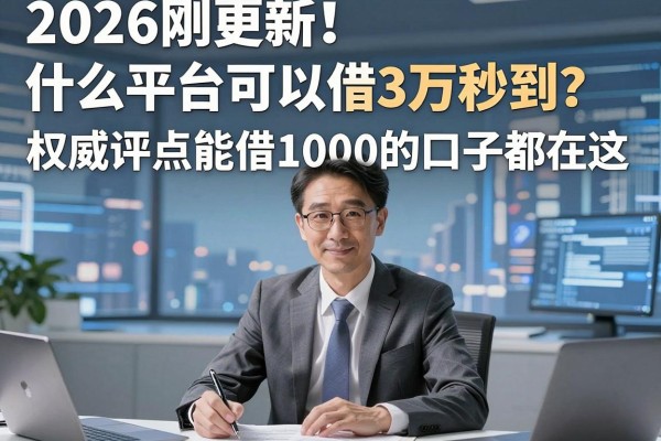 2026刚更新！什么平台可以借3万秒到？权威评点能借1000的口子都在这