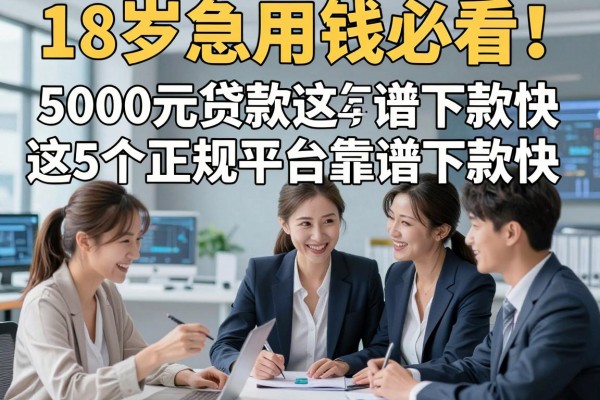 18岁急用钱必看!5000元贷款这5个正规平台靠谱下款快