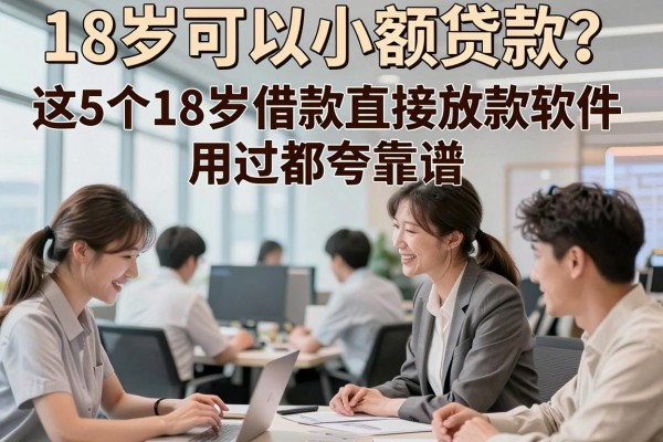 18岁可以小额贷款？这5个18岁借款直接放款软件，用过都夸靠谱！
