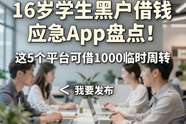 16岁学生黑户借钱应急App盘点!这5个平台可借1000临时周转