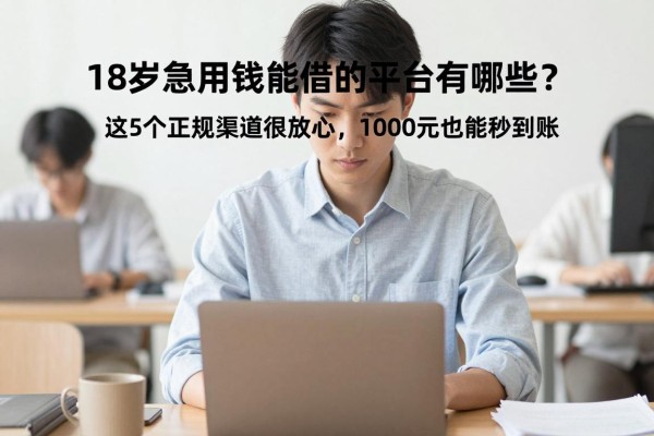 18岁急用钱能借的平台有哪些?这5个正规渠道很放心,1000元也能秒到账