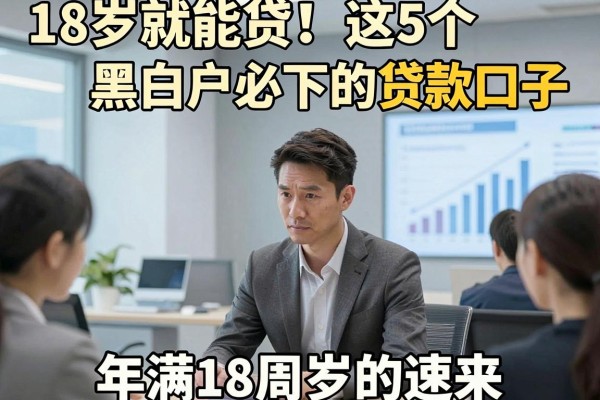 18岁就能贷!这5个黑白户必下的贷款口子,年满18周岁的速来!