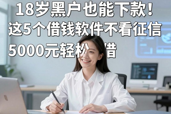 18岁黑户也能下款！这5个借钱软件不看征信，5000元轻松借