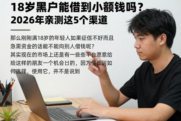 18岁黑户能借到小额钱吗？2026年亲测这5个渠道，解答来了！
