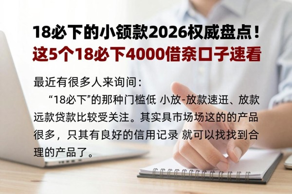 18必下的小额贷款2026权威盘点!这5个18必下4000借款口子速看