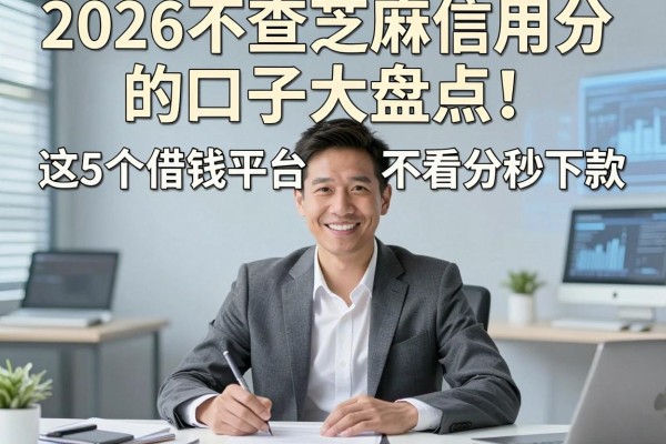 2026不查芝麻信用分的口子大盘点！这5个借钱平台不看分秒下款