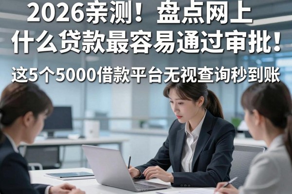 2026亲测！盘点网上什么贷款最容易通过审批，这5个5000借款平台无视查询秒到账