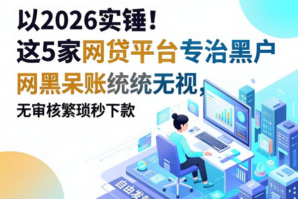 2026实锤！这5家网贷平台专治黑户，网黑呆账统统无视，无审核繁琐秒下款