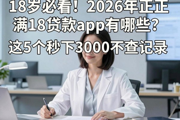18岁必看！2026年正规满18贷款app有哪些？这5个秒下3000不查记录