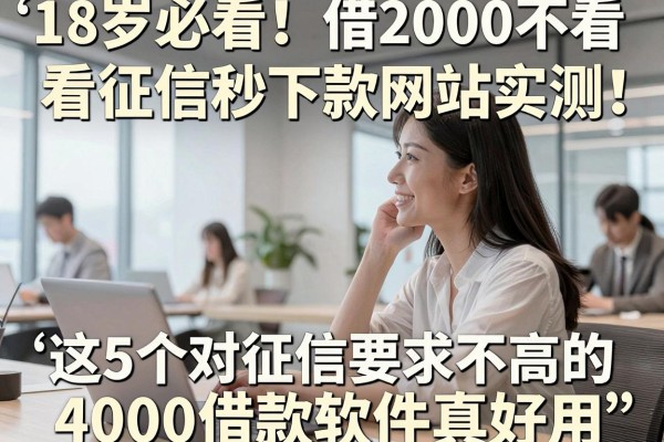 18岁必看！借2000不看征信秒下款网站实测，这5个对征信要求不高的4000借款软件真好用
