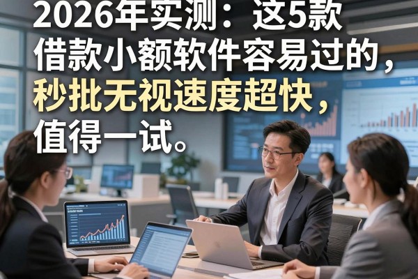 2026年实测:这5款借款小额软件容易过的,秒批无视速度超快,值得一试!