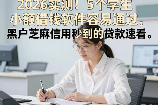 2026实测!5个学生小额借钱软件容易通过,黑户芝麻信用秒到的贷款速看