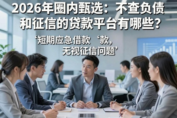 2026年圈内甄选:不查负债和征信的贷款平台有哪些?短期应急借款无视征信问题!