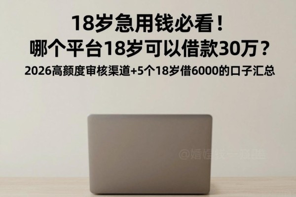 18岁急用钱必看！哪个平台18岁可以借款30万？2026高额度审核渠道+5个18岁借6000的口子汇总