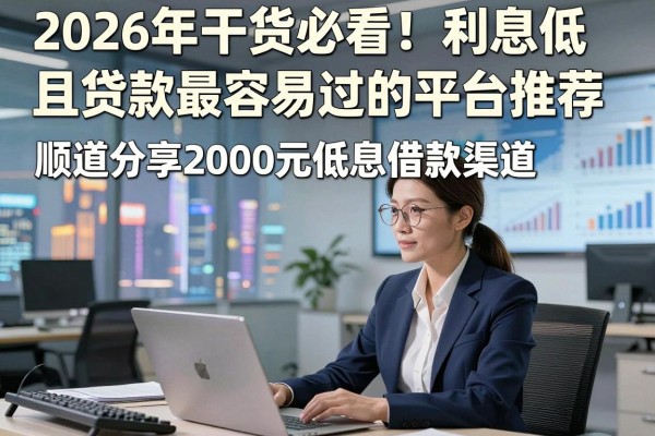 2026年干货必看!利息低且贷款最容易过的平台推荐,顺道分享2000元低息借款渠道