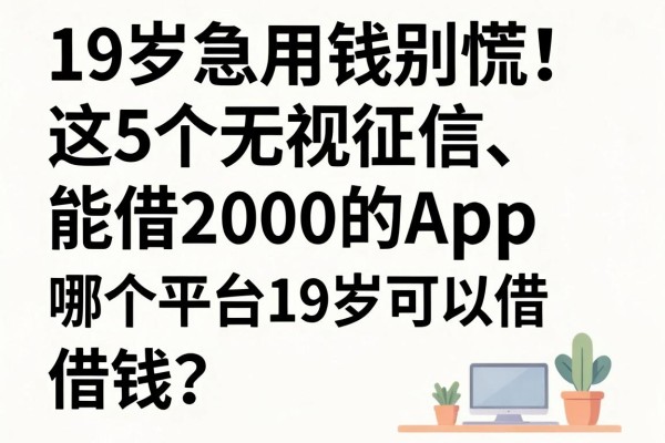 19岁急用钱别慌！这5个无视征信、能借2000的APP，哪个平台19岁可以借钱呢？速看