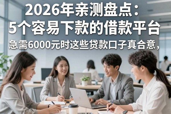 2026年亲测盘点:5个容易下款的借款平台,急需6000元时这些贷款口子真合意