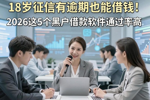18岁征信有逾期也能借钱!2026这5个黑户借款软件通过率高,速看
