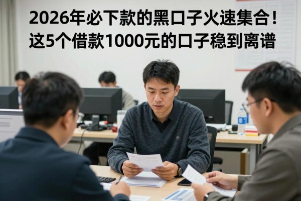 2026年必下款的黑口子火速集合！这5个借款1000元的口子稳到离谱