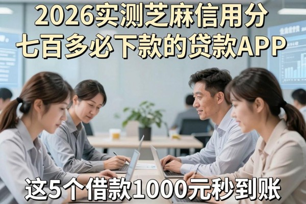 2026实测芝麻信用分七百多必下款的贷款APP,这5个借款1000元秒到账!