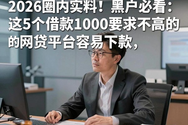 2026圈内实料!黑户必看:这5个借款1000要求不高的网贷平台容易下款