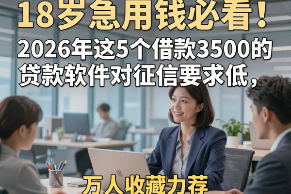 18岁急用钱必看！2026年这5个借款3500的贷款软件对征信要求低，万人收藏力荐