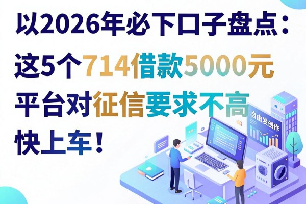 2026年必下口子盘点：这5个714借款5000元平台对征信要求不高，快上车！