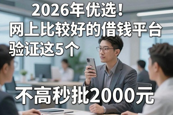 2026年优选！网上比较好的借钱平台验证这5个，要求不高秒批2000元