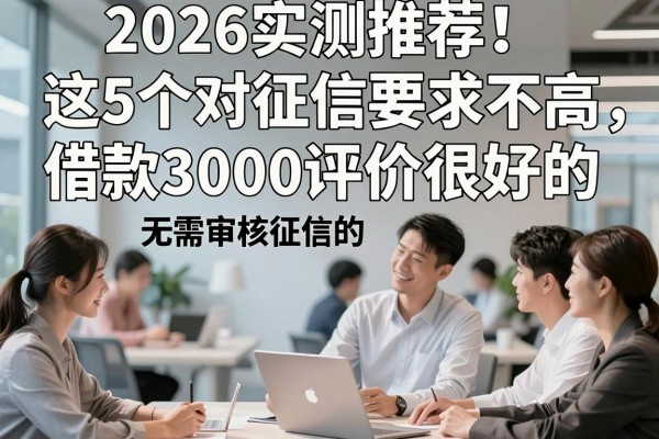 2026实测推荐!这5个对征信要求不高、借款3000评价很好的无需审核征信的小额贷款app