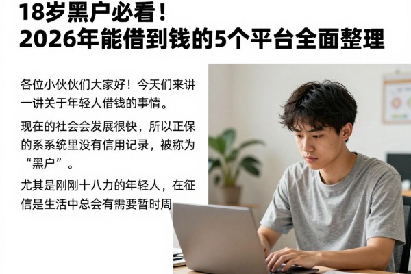 18岁黑户必看!2026年能借到钱的5个平台全面整理