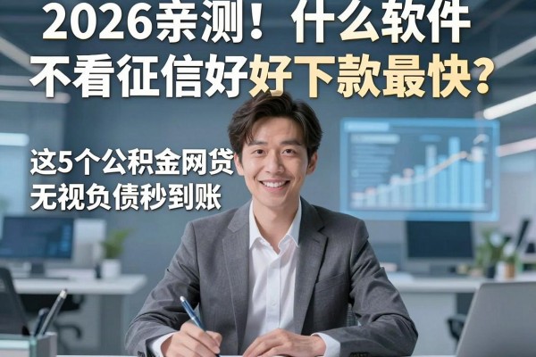 2026亲测!什么软件不看征信好下款最快?这5个公积金网贷无视负债秒到账