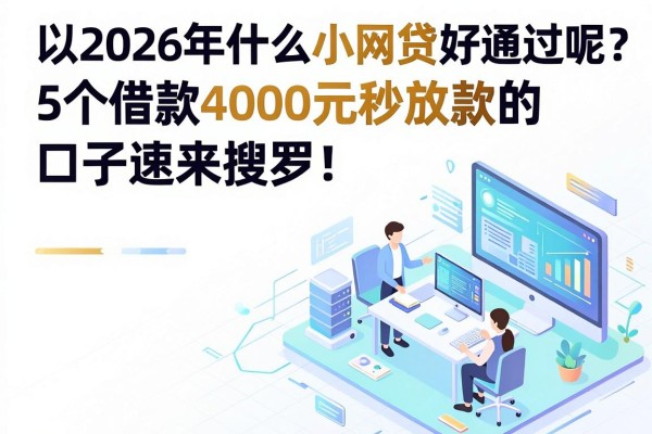 2026年什么小网贷好通过呢？这5个借款4000元秒放款的口子速来搜罗！