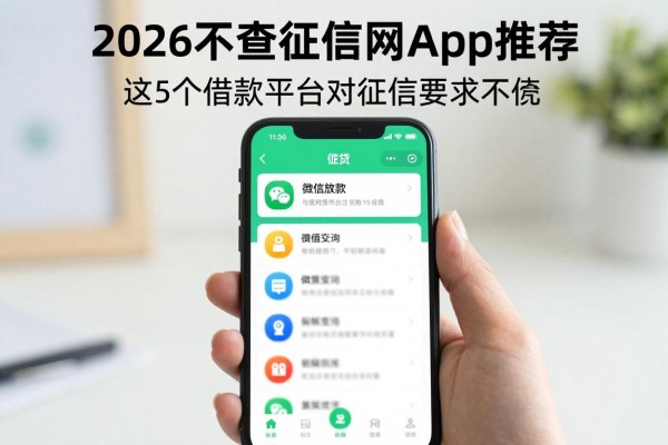 2026不查征信网贷app推荐！这5个借款平台对征信要求不高，4000元微信放款流程超顺畅