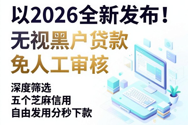 2026全新发布！无视黑户贷款，免人工审核，深度筛选五个芝麻信用分秒下款