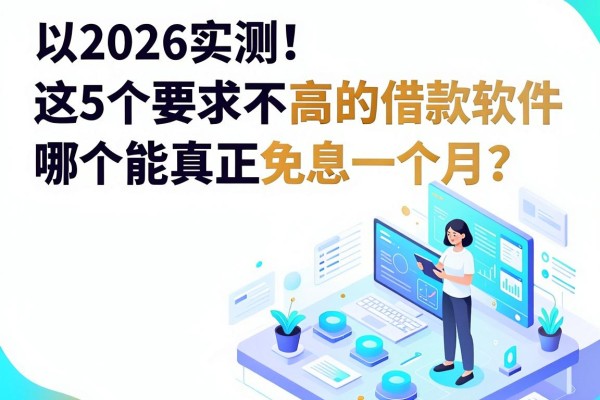 2026实测!这5个要求不高的借款软件,哪个能真正免息一个月?