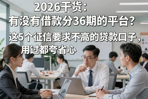 2026干货:有没有借款分36期的平台?这5个征信要求不高的贷款口子,用过都夸省心