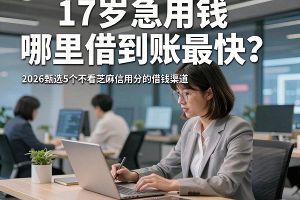 17岁急用钱哪里借到账最快？2026甄选5个不看芝麻信用分的借钱渠道