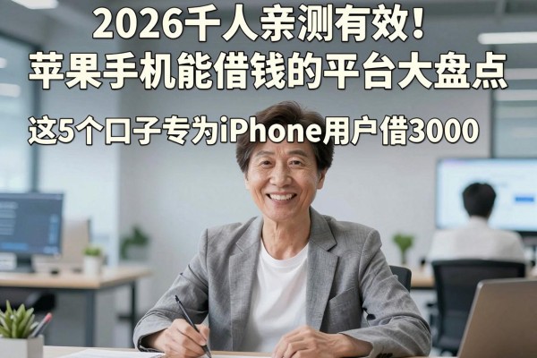 2026千人亲测有效!苹果手机能借钱的平台大盘点,这5个口子专为iPhone用户借3000