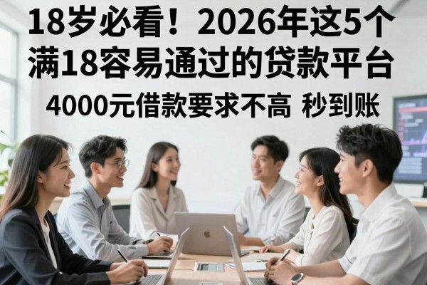 18岁必看！2026年这5个满18容易通过的贷款平台，4000元借款要求不高秒到账