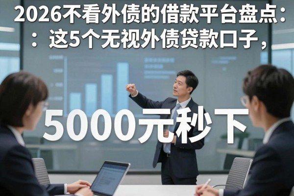 2026不看外债的借款平台盘点:这5个无视外债贷款口子,5000元秒下!