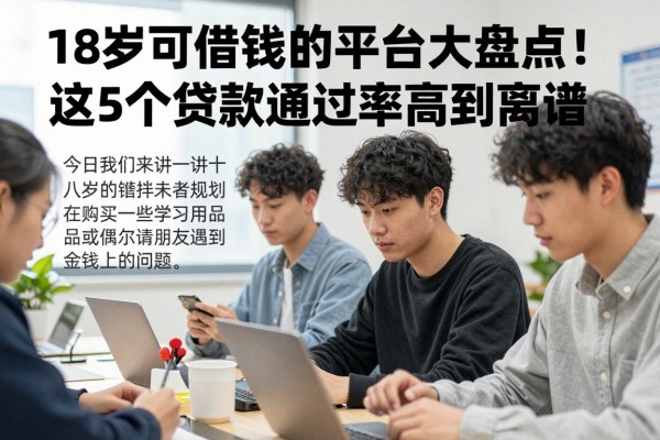 18岁可借钱的平台大盘点！这5个贷款通过率高到离谱