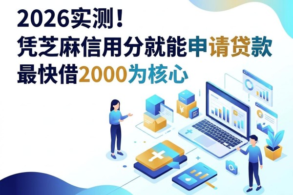 2026实测！这5款App凭芝麻信用分就能申请贷款，最快借2000